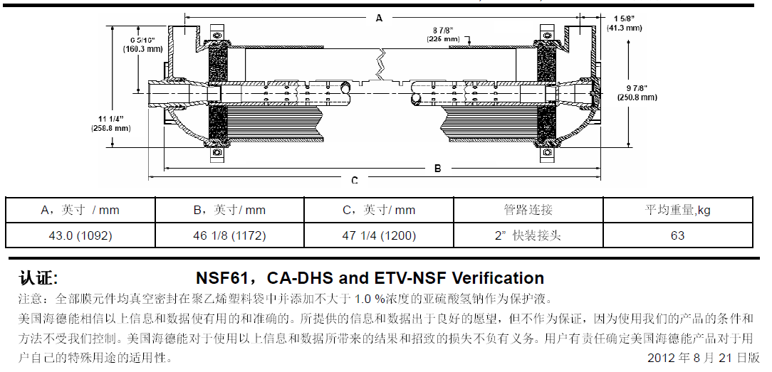 HYDRAcap超濾膜 HYDRAcap超濾膜