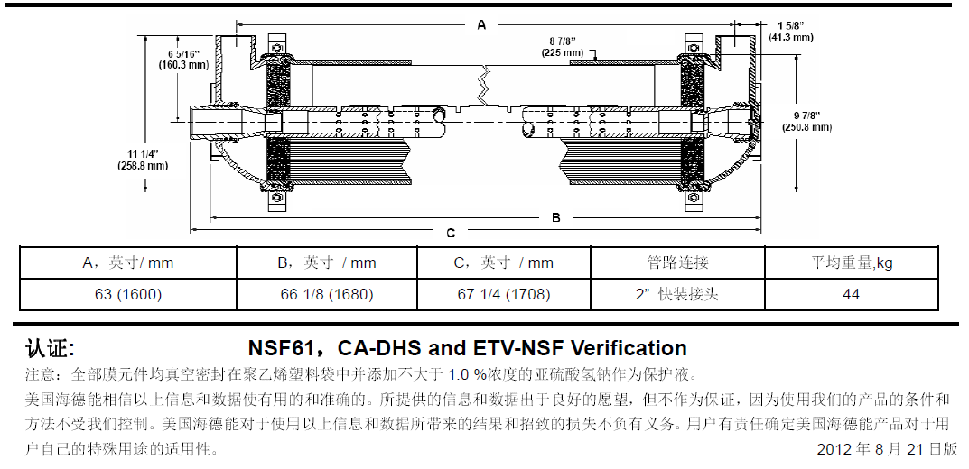 HYDRAcap超濾膜 HYDRAcap超濾膜
